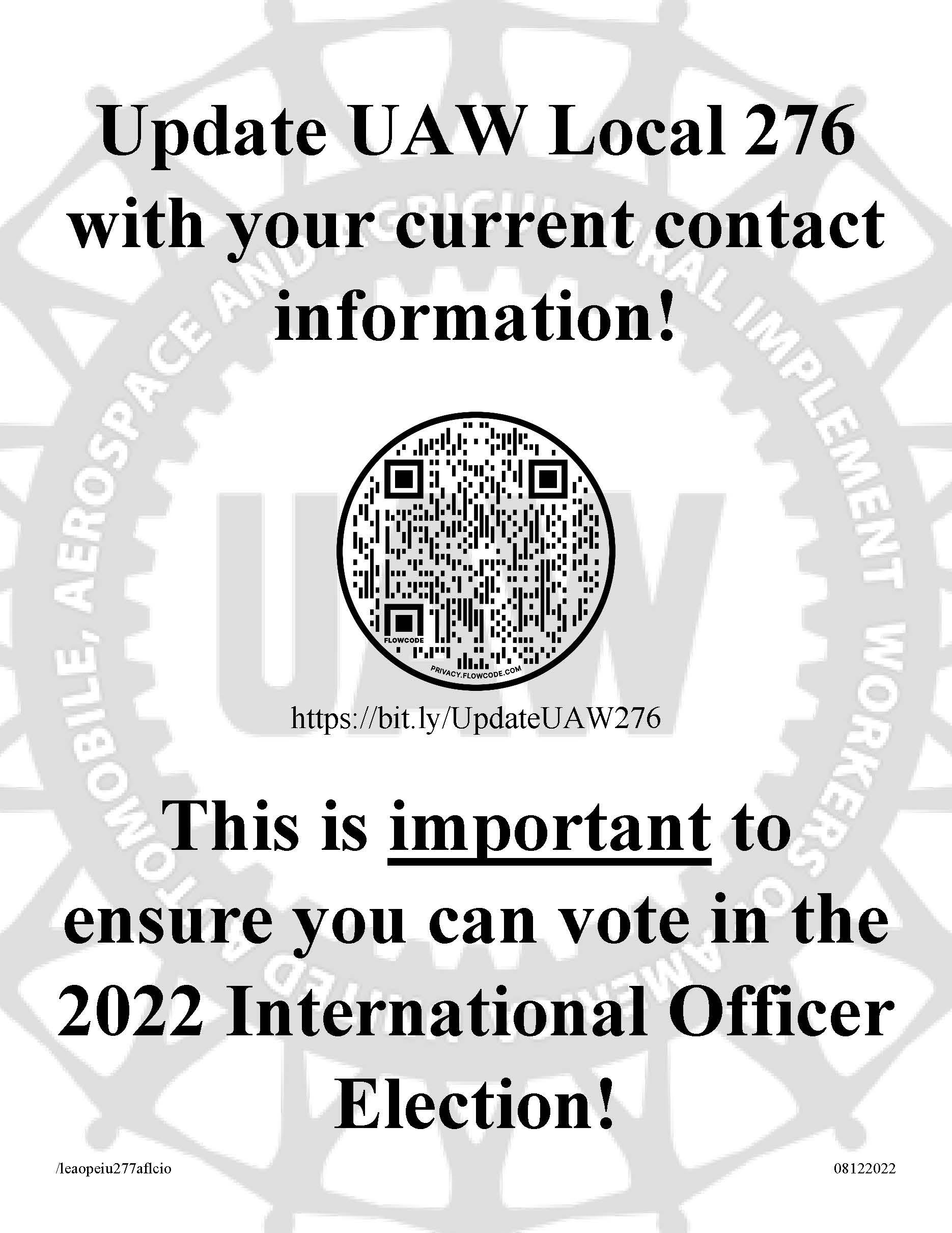 Update UAW Local 276 UAW Local 276