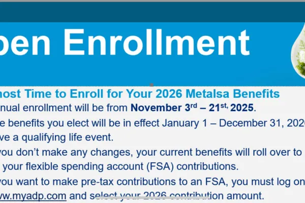 Benefits Open Enrollment