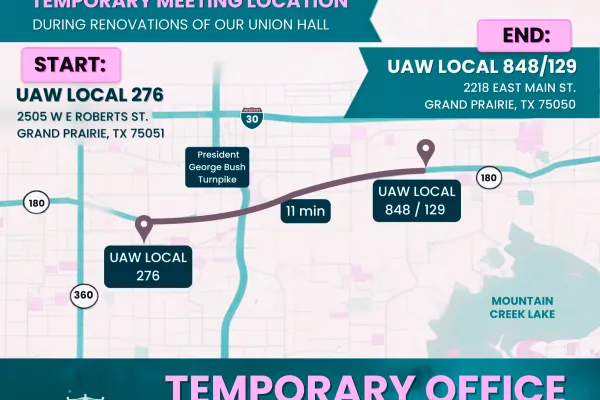 Temporary Meeting & Office Locations Flyer