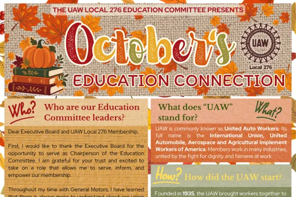 Photo of newsletter (same as text on screen)