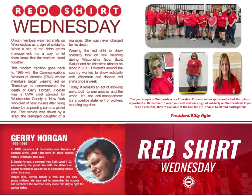 Red Shirt Wednesday