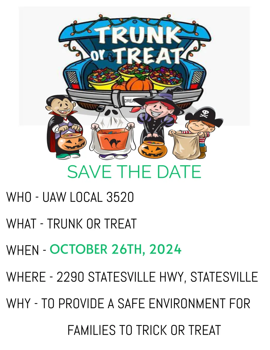 Local 3520 Trunk or Treat 2024