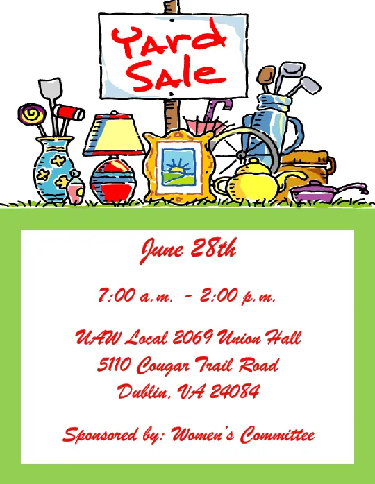 Yard/Bake Sale