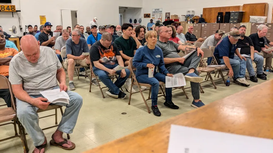 A union meeting at 848