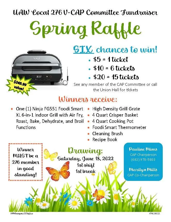 2022 Spring Raffle Flyer