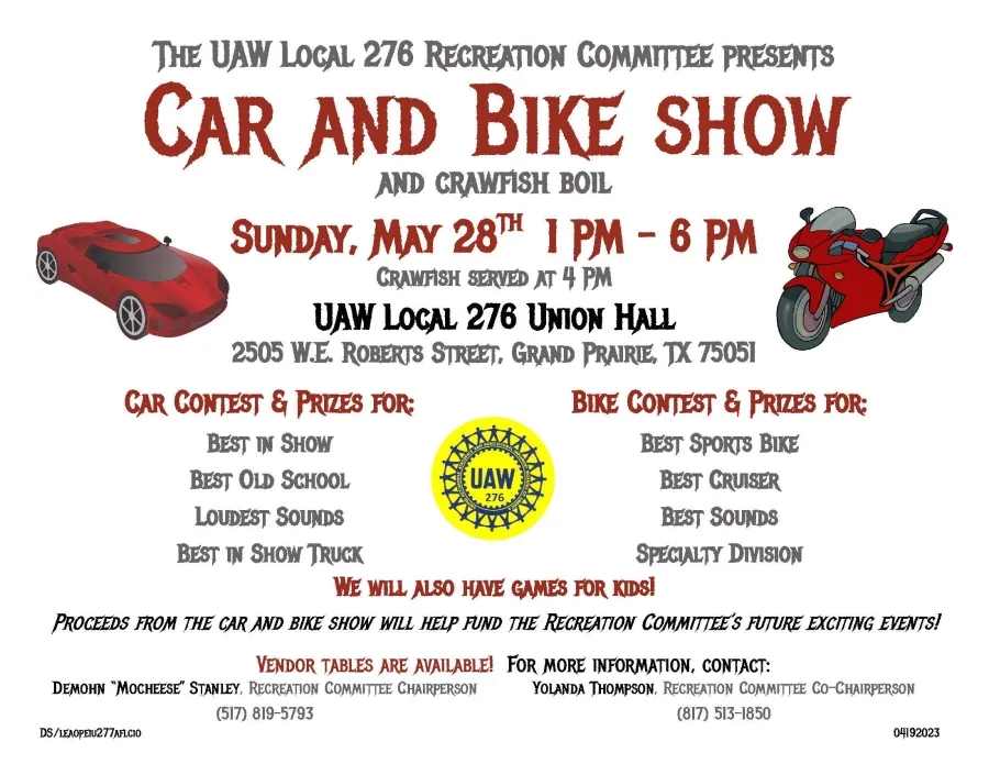 2023 Car and Bike Show Flyer