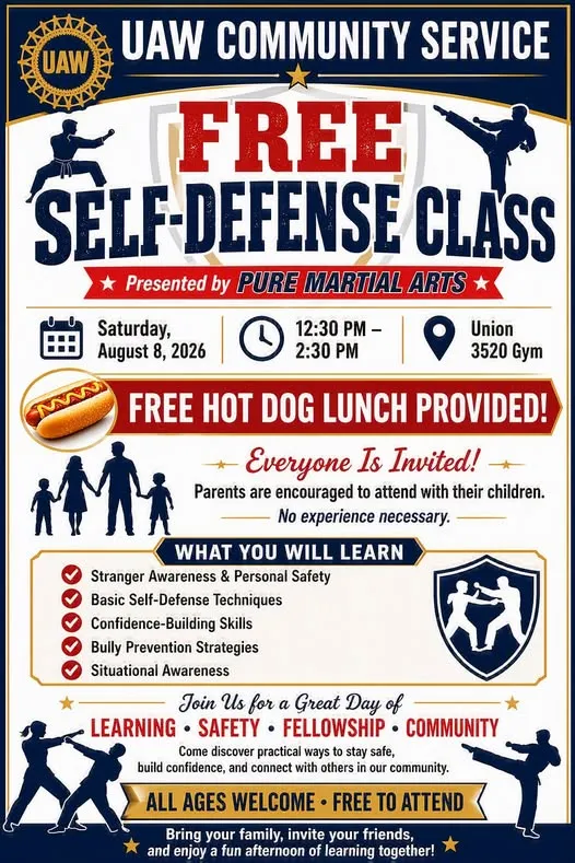 UAW Local 3520 Community Service Free Self Defense Class