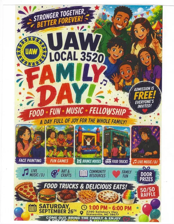 UAW Local 3520 Family Day Event