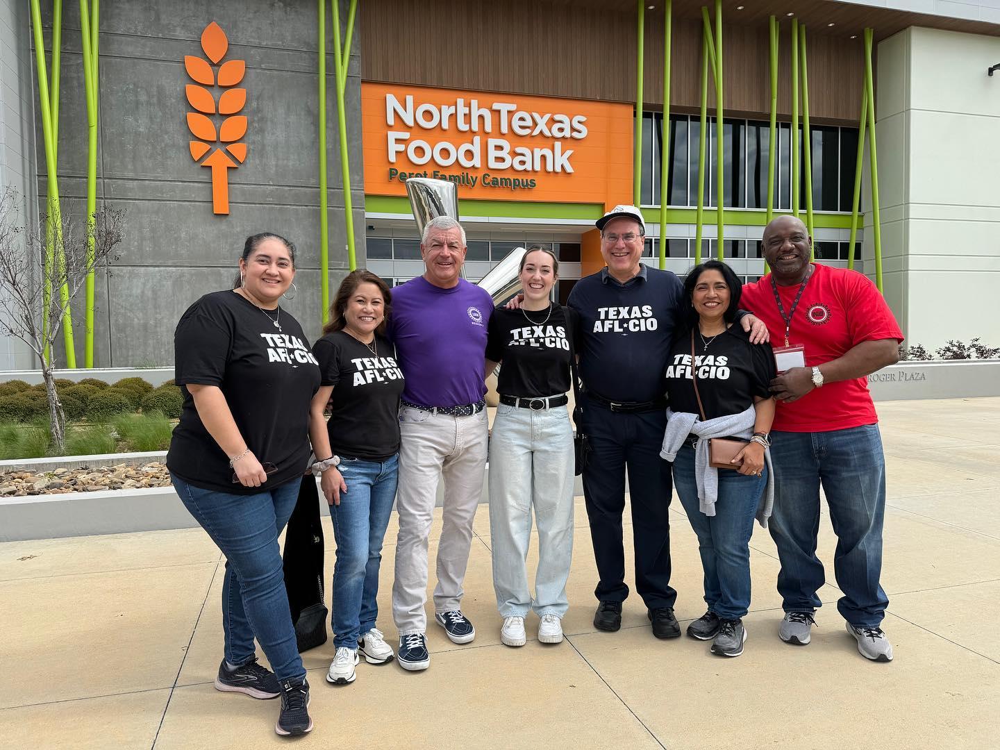 Region 8 Director Tim Smith and a hundred UAW leaders worked the assembly lines at North Texas Food Bank